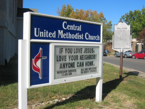 church sign