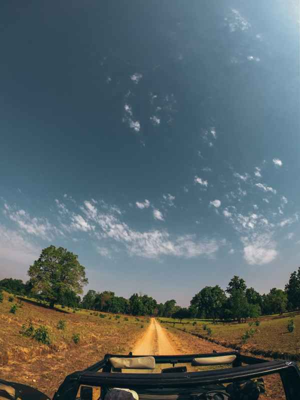 black vehicle on brown raw road